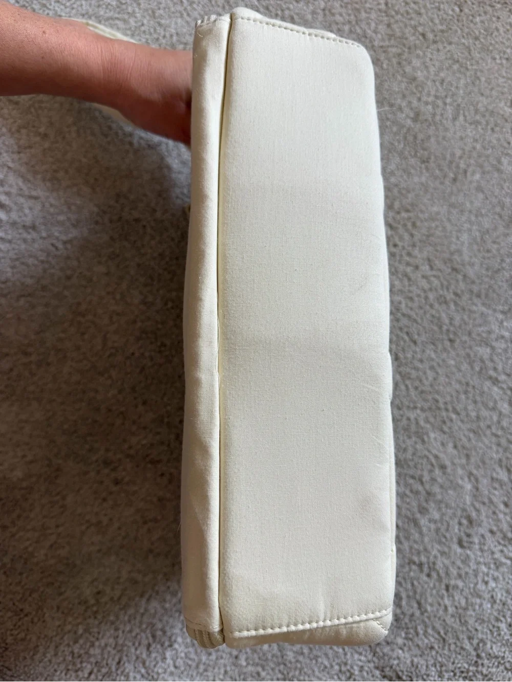 Beis x Elsa - Quilted Diaper Clutch in cream.